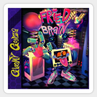 POP FRIED BRAIN Sticker